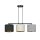 Lampe à suspendre tissu métal L : 72 cm 3x E27 Moderne CYRIL