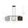 Lampe à suspendre tissu métal L : 72 cm 3x E27 Moderne CYRIL