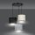 Suspension réglable tissu métal E27 3 flammes CYRIL