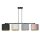 Suspension tissu métal L : 97 cm 4-flamme E27 CYRIL