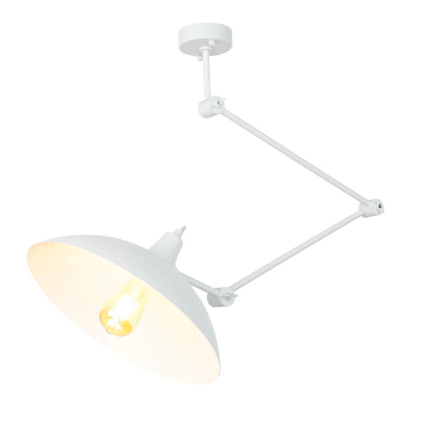 Plafonnier flexible blanc Salon Rétro Lampe