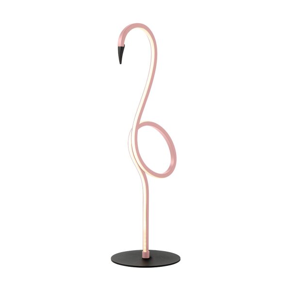 Lampe de table LED Flamingo 3000 K métal hauteur 50 cm rose