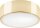 Lampe de plafonnier ronde en verre E27 Ø26 cm à faible éblouissement en or