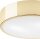 Lampe de plafonnier ronde en verre E27 Ø26 cm à faible éblouissement en or