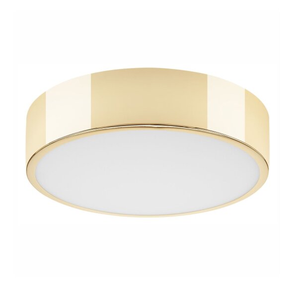 Lampe de plafonnier Blendarme verre 2-flmg en or E27 Ø36 cm