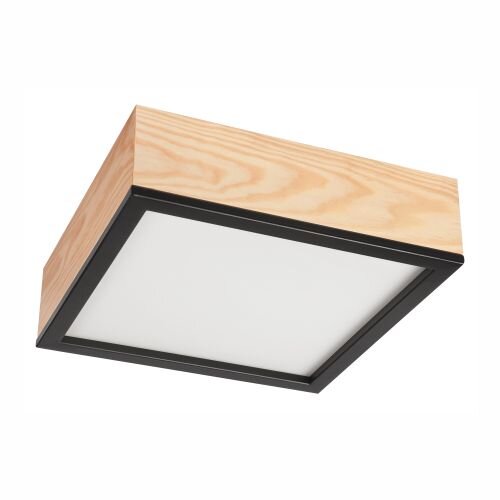 Lampe de plafonnier confortable Pin verre L:31 cm E27 2 flammes