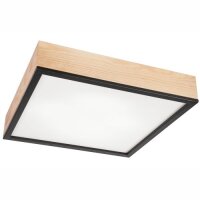 Plafonnier confortable en verre de pin L:48 cm E27 4-flmg