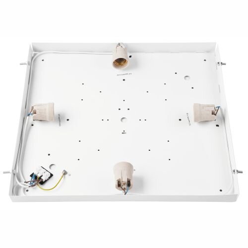 Plafonnier Blendarme verre bois pin E27 L:48 cm