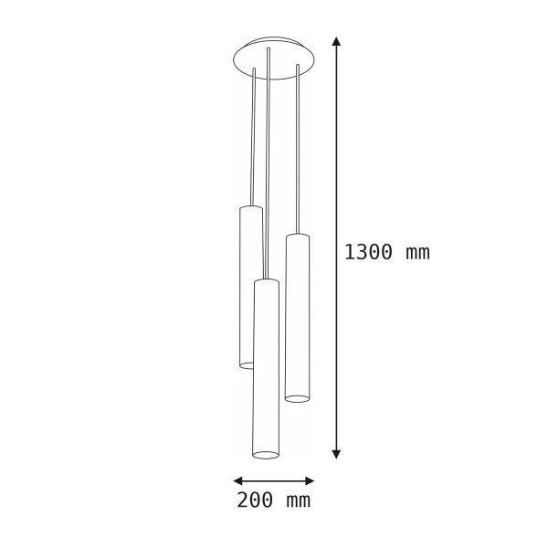 Suspension Blanc 3-flmg Salon Lampe EYE