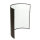 Applique murale ALICE en tissu brun Abat-jour moderne