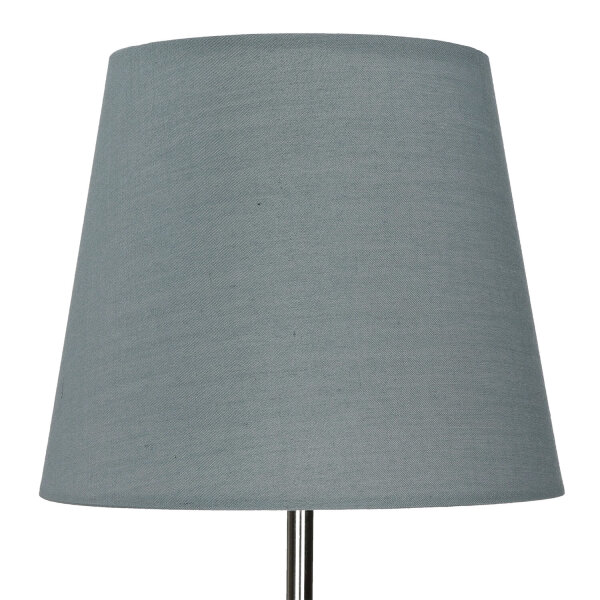 Lampe de table moderne Tissu Gris Métal 33 cm élégant E14