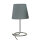 Lampe de table moderne Tissu Gris Métal 33 cm élégant E14