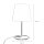 Lampe de table moderne Tissu Gris Métal 33 cm élégant E14