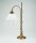 Lampe de table florale Premium laiton verre E27 Interrupteur &agrave; tirette
