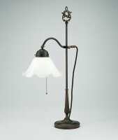 Lampe de table florale avec interrupteur à tirette...