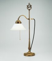 Lampe de table avec interrupteur à tirette laiton...