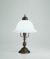 Lampe de table verre laiton interrupteur à tirette...