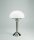 Lampe champignon laiton verre anti-&eacute;blouissant E27 43 cm en nickel