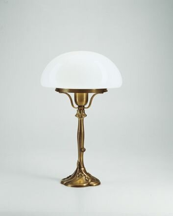 Lampe champignon Premium verre laiton E27 39 cm Art Nouveau
