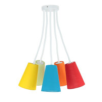 Plafonnier coloré chambre denfant bras flexible 5flmg