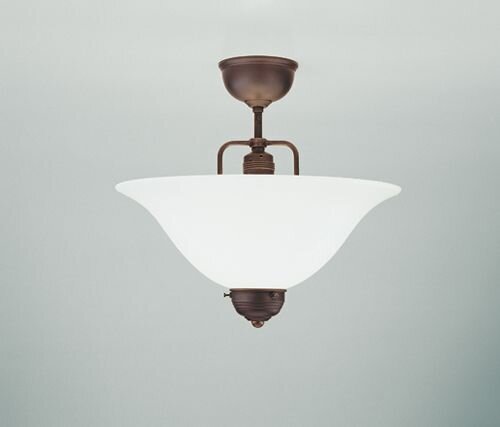 Lampe de plafonnier élégante laiton antique verre E27 Ø35 cm