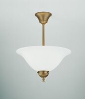 Plafonnier rond Berliner laiton verre E27 Ø35 cm
