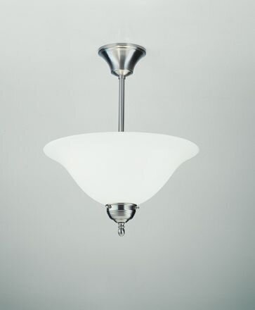 Plafonnier rond en nickel laiton verre E27 Ø35 cm