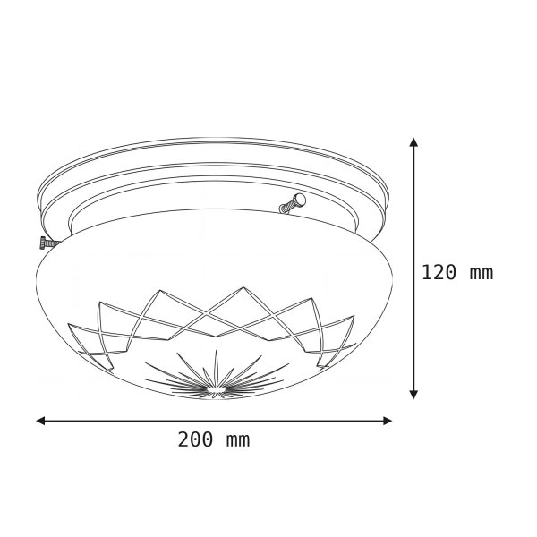 Plafonnier élégant Berliner laiton verre Ø20 cm E27