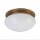Plafonnier de style E27 laiton antique verre Ø20 cm
