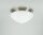 Lampe de plafonnier laiton verre &Oslash;30 cm E27 en nickel
