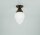 Plafonnier confortable Laiton antique Verre L:12 cm E27