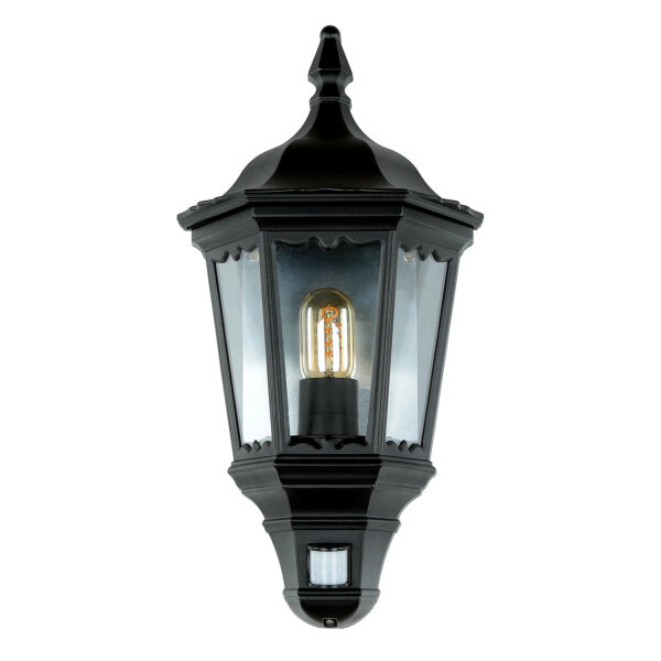 Lampe dextérieur capteur de mouvement noir fer forgé