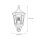 Lampe dextérieur capteur de mouvement noir fer forgé