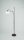 Lampadaire confortable laiton antique verre blanc E27 160 cm