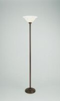 Grand lustre de plafond verre laiton antique E27 174 cm