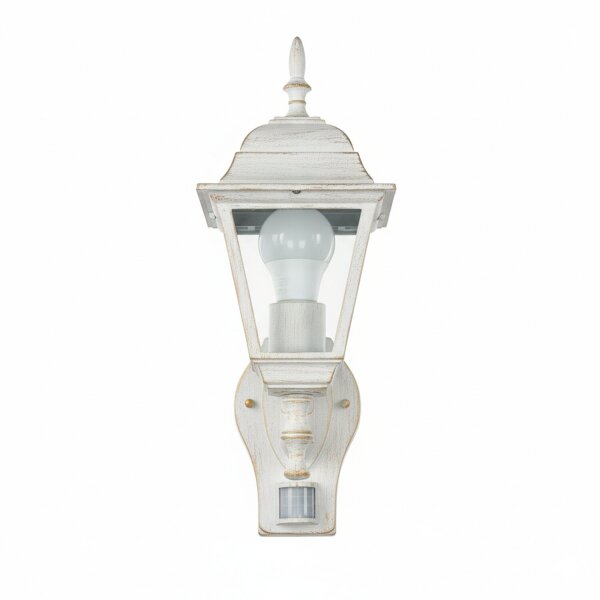 Lampe dextérieur avec détecteur de mouvement Capteur TIROL blanc or