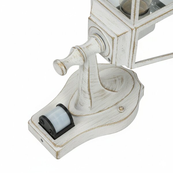 Lampe dextérieur avec détecteur de mouvement Capteur TIROL blanc or