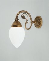 Applique Berliner laiton verre E27 P:30 cm faible...