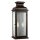 Lampe murale ext&eacute;rieure acier inoxydable verre antique maison porte IP44