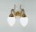 Applique Berliner laiton verre E27 P:25 cm 2 flammes