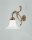 Applique murale confortable laiton verre E27 P:28 cm