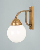 Lampe murale confortable Berliner laiton verre E27 faible...
