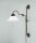Lampe murale antique laiton verre c&acirc;ble fiche interrupteur