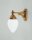 Lampe murale de style en laiton v&eacute;ritable verre E27 Art Nouveau