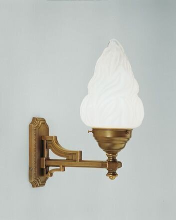 Applique décorative en laiton véritable verre E27 Art Nouveau