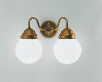 Applique murale chaleureuse verre berlinois laiton E27 2...