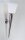 Torche murale laiton v&eacute;ritable en nickel verre E27 H:62 cm