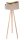 Lampadaire MANDAN Beige Or Tripode 145cm Salon