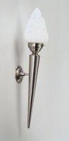 Applique décorative laiton en nickel verre E27...