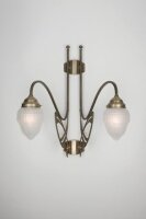 Applique Art Nouveau Berliner laiton verre H:67 cm E27